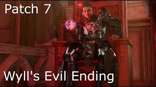 Patch 7 new Evil Ending Wyll  Baldurs Gate 3 bg3 [upl. by Ardnat]