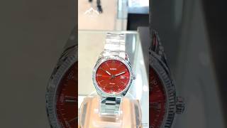 CASIO ENTICER MEN RED DIAL ANALOG SILVER STAINLESS STEEL WATCH A2367watch casio red men fashion [upl. by Gerick974]