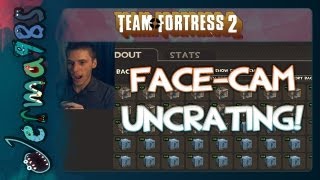 TF2 FaceCam Uncrating  50 Beautiful Boxes 25 Robo 25 Normal [upl. by Gadmon758]