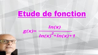 etude d une fonction avec ln [upl. by Ecyt]