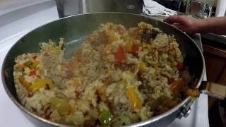 Country Sausage Skillet with Rice Recipe [upl. by Hamann]