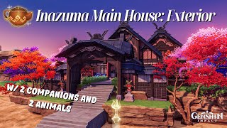 Inazuma Main House Exterior🎇 Serenitea Pot Genshin Impact [upl. by Hedva]