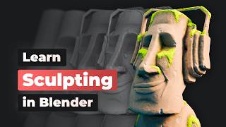 Sculpting in Blender for Beginners Full CourseTutorial b3d [upl. by Amin]