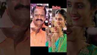 South Indian Actors Real Sasur and Bahu shorts south indian actor real bahu ytshort viral [upl. by Rayham]