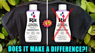 RIT COLORSTAY DYE FIXATIVE VS NO FIXATIVE DOES IT MAKE A DIFFERENCE  Lucykiins [upl. by Velda]