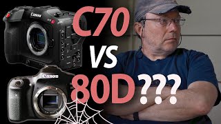 Canon C70 vs 80D  Time to level down your camera [upl. by Mad658]