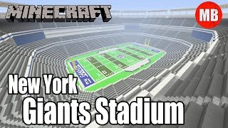 Minecraft NFL New York Giants Stadium  Metlife Stadium [upl. by Whitelaw429]