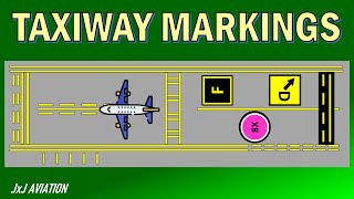 Understanding the different Taxiway Markings in an Airport [upl. by Frechette]