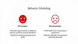 Training amp Development  Lecture 6  HandsOn Methods Part 2  Behavioral Modeling [upl. by Enyamrahs]