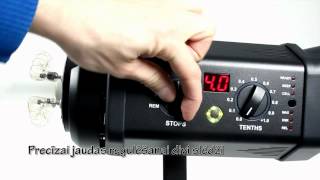 Master Foto video Bowens Gemini 500R studio flash kit studijas zibspuldzes [upl. by Hgielyak]