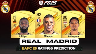 FIFA 25  REAL MADRID PLAYER RATINGS EA FC 25 [upl. by Torray507]