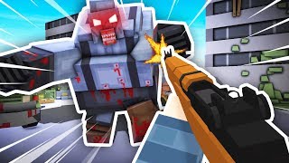 SHOOTING THE MASSIVE ZOMBIE BOSS The Walking Zombie Dead City Funny Gameplay [upl. by Nairahcaz27]