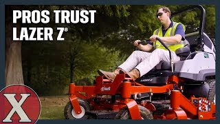 Exmark Lazer Z ZeroTurn Mowers  The Legendary Lawnmower More Pros Trust [upl. by Arnst34]