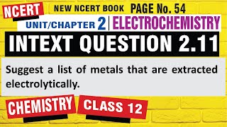 INTEXT 211 chemistry class 12  class 12 chemistry intext 211 electrochemistry chemistry class 12 [upl. by Scully]