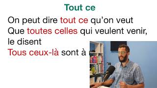 Tout  Adjectif Pronom ou Adverbe  Comprendre les Multiples Utilisations de Tout [upl. by Attenej]