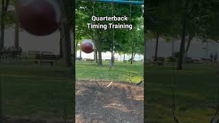 Quarterback Timing Drill football shorts quarterback [upl. by Halihs463]