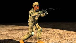 Character Studio Rig 3DS Max 9 IOTV ARMY [upl. by Anyalram907]