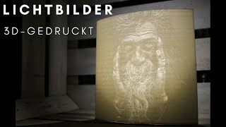 Lichtbilder  Lithophane  aus dem 3DDrucker [upl. by Bouton]