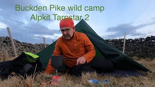 Buckden Pike wild camp Alpkit Tarpstar 2 [upl. by Anelat]