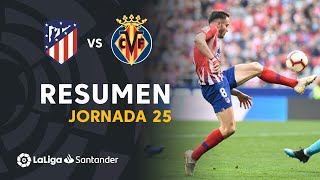 Resumen de Atlético de Madrid vs Villarreal CF 20 [upl. by Arretnahs]