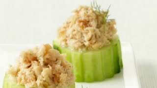 Recette  Concombre au thon [upl. by Ellehcrad]