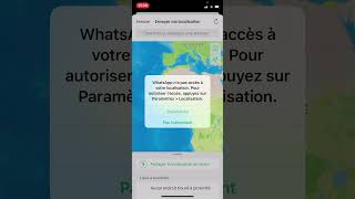 Comment partager sa position sur WhatsApp temporairement  ios18 iphone whatsapp [upl. by Akirdna145]