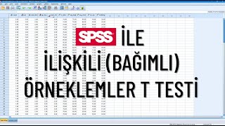 SPSS İle İlişkili Bağımlı Örneklemler Gruplar T Testi  Amacı ve Ön Şartları [upl. by Araeic]