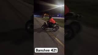 Fast Yamaha banshee 421 doing donuts [upl. by Alexandros]