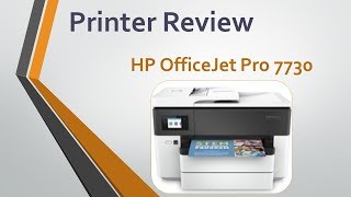 HP OfficeJet Pro 7730 Wide Format AiO Printer Review [upl. by Rye839]