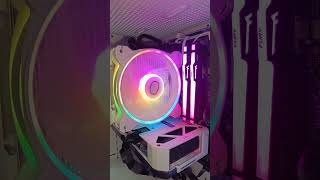 NZXT White Case  Cooler Master hyper 212 halo white CPU cooler newpc nzxt shorts [upl. by Zsuedat]