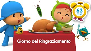 🐓 POCOYO ITALIANO  Giorno del Ringraziamento 63 min  VIDEO e CARTONI ANIMATI per bambini [upl. by Ioj521]