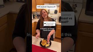 French toast or Eggy bread 🍞 ukvsusa britishvsamerican funny comedy british english [upl. by Aisatal727]