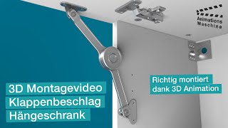 3D Montagetipp Klappenbeschlag eines Hängeschranks richtig montieren [upl. by Lashondra]