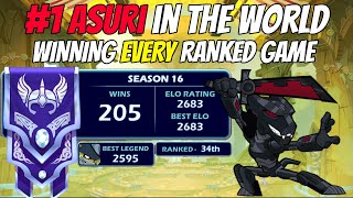 Best Asuri in the World DESTROYING in 1v1  Brawlhalla Ranked [upl. by Benito376]