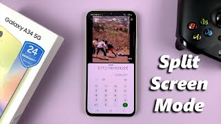 How To Use Split Screen Mode In Samsung Galaxy A34 5G [upl. by Ecyob]