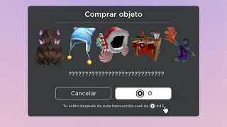 CONSIGUE 5 ITEMS GRATIS EN ROBLOX [upl. by Radke184]