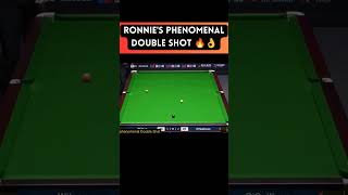 Phenomenal Double Shot by Ronnie in 2024world Snooker Grand Prix 2024 viral phenomenal snooker [upl. by Htiekram]