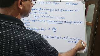 The magnetic flux through a coil of resistance 5 ohm increases with time as [upl. by Aihsakal442]