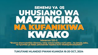 UHUSIANO WA MAZINGIRA NA KUFANIKIWA KWAKO I SEHEMU YA 05 I IJUMAA 04 OCT 2024 [upl. by Ishii]