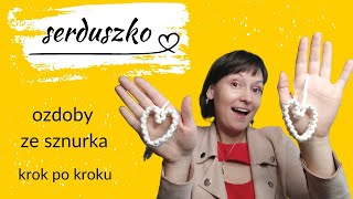 Jak zrobić serce ze sznurka makrama zawieszka serce krok po kroku macrame heart [upl. by Thapa256]