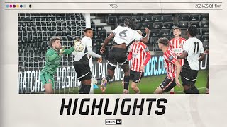 HIGHLIGHTS  Derby County U18s vs Sunderland U18s [upl. by Malinda]