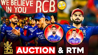 IPL 2025 RCB AUCTION AND RETENTION PLANSIPL AUCTIONIPL 2025rcb retention listipl 2025 [upl. by Ddet]