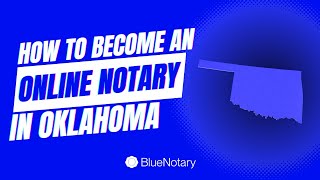 How to Become an Online Notary in Oklahoma [upl. by Roxanna]