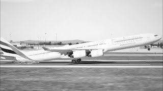 Panic and Fear on Takeoff A340 Tail Strike [upl. by Balbur683]