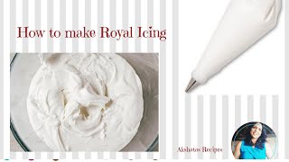 ROYAL ICING RECIPE।ONLY 3 INGREDIENTS। Akshatas RecipesEpisode 270 [upl. by Dabney725]