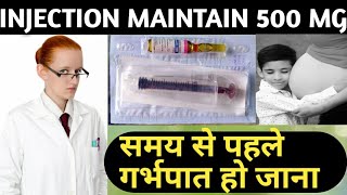 Injection Maintane 500 Mg  Uses Full Review Hindi  Side Effects [upl. by Notsnhoj]