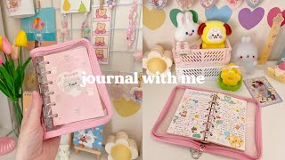 journal with me  6 ring binder 🎀 [upl. by Ynoffit379]