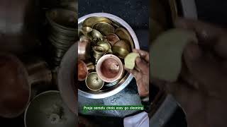 easy ga Pooja samalu cleaning with Rain water 💦 [upl. by Ydroj]