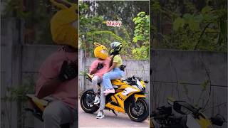 Baabuu 🫶🫶 coupleshorts funnyhelmet mrcarzyvlogs [upl. by Loggia]