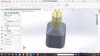 Solidworks Extrude and Loft Feature [upl. by Niabi]